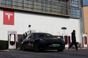 Tesla's China-made EV sales fall 18% in April; shares slip