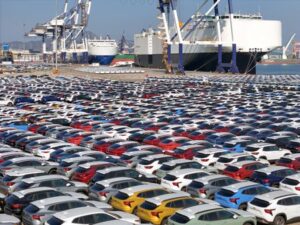 China's car exports hit record high in April, as domestic sales fall