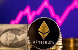 Dollar edges down, ether's 2-month high fuels crypto rally