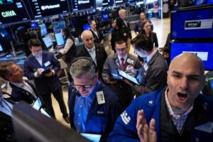 Wall St drops as rate worries push bond yields higher