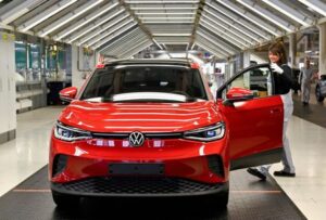 Volkswagen slips on worries about cost and implications of Rivian deal