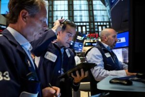 Global equities falter with economic data in focus; oil rebounds