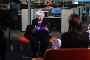 Yellen says US economy strong, all options open on China's overcapacity