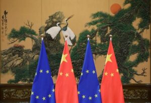 Europe risks trade war, China says before German talks