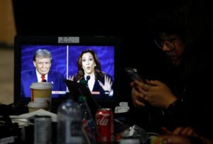 Trump Media slumps as Harris victory odds rise after presidential debate